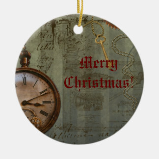 Enfeites de natal de Máquina de Tempo Steampunk