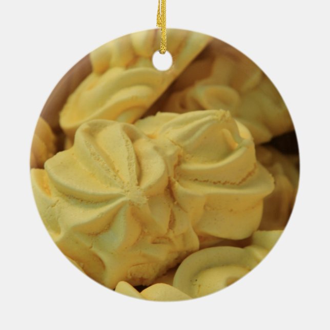 Enfeites de natal de merengue francês (Traseira)