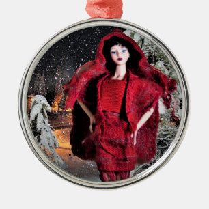 Enfeites de natal de moda tecidos à mão de Veda