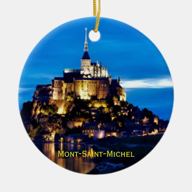 Enfeites de natal de Mont-Santo-Michel (Frente)