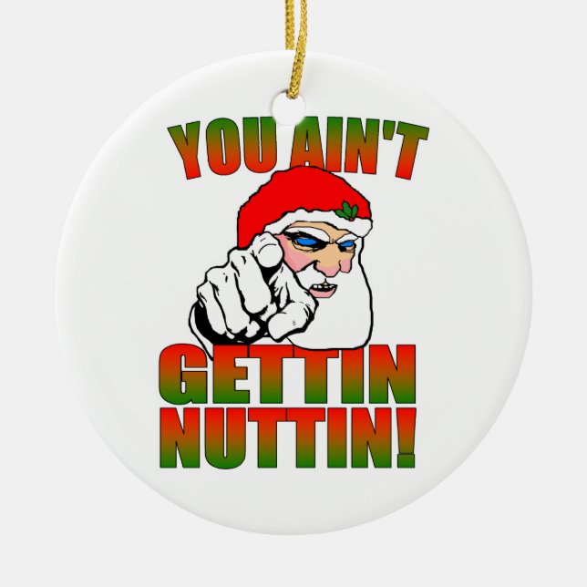Enfeites de natal de Papais noeis (Frente)