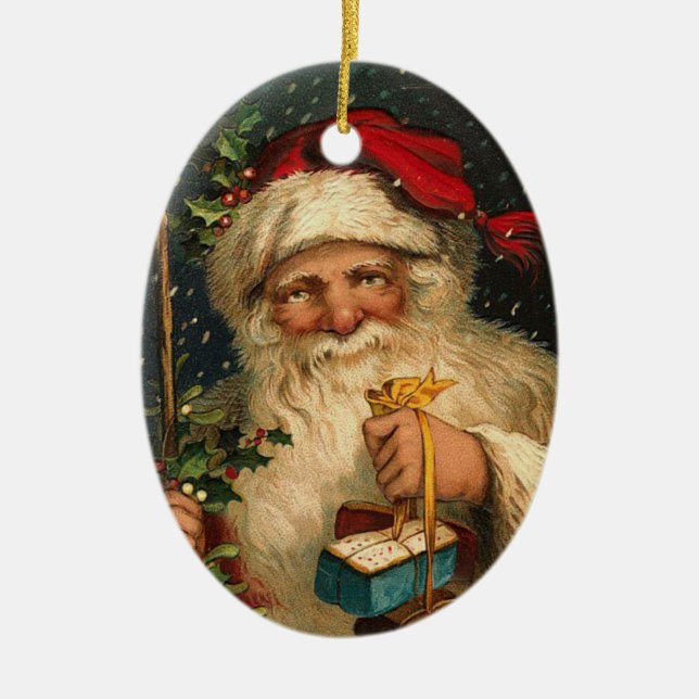 Enfeites de natal de Papais noeis Alemães (Frente)