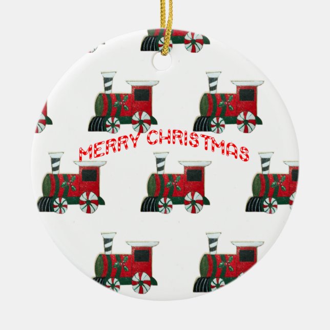 Enfeites de natal de Papais noeis do comboio de br (Frente)