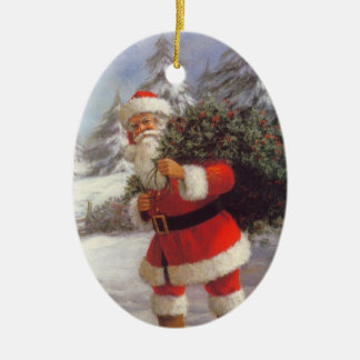Enfeites de natal de Papais noeis Vintage