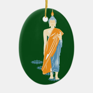 Enfeites de natal de passeio de Buddha (cerâmicos)