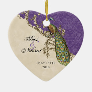 Enfeites de natal de Peacock & Etchings da Vintage