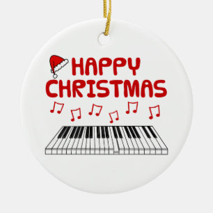 Enfeites de natal de Pianista do Piano Keyboard
