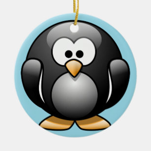 Enfeites de natal de pinguim