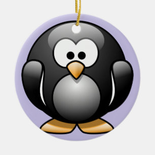 Enfeites de natal de pinguim