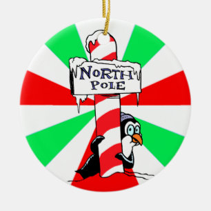 Enfeites de natal de Pinguim do Polo Norte