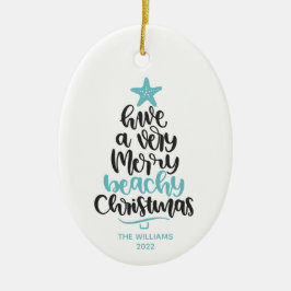 Enfeites de natal de praia