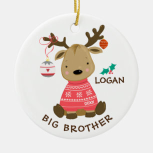 Enfeites de natal de Reindeer Big Brother