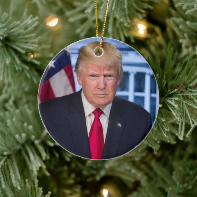 Enfeites de natal DE RETRATO DE TRUMP DONALD TRUMP (Árvore)