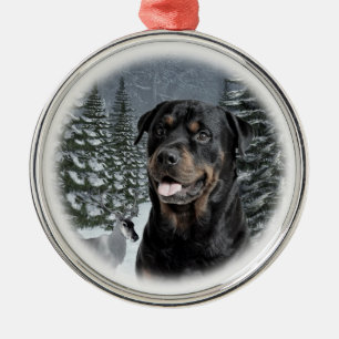 Enfeites de natal de Rottweiler