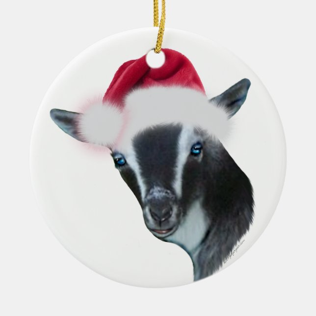 Enfeites de natal de Santa Hat, anão nigeriano (Frente)