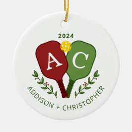 Enfeites de natal de seleção de Casais personaliza