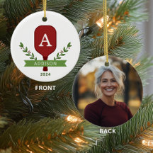 Enfeites de natal de seleção de fotos personalizad