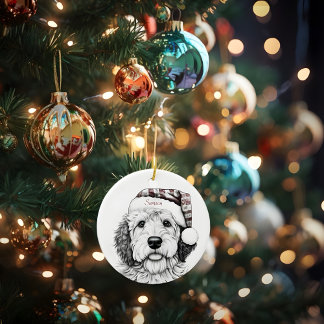 Enfeites de natal de Sheepadoodle
