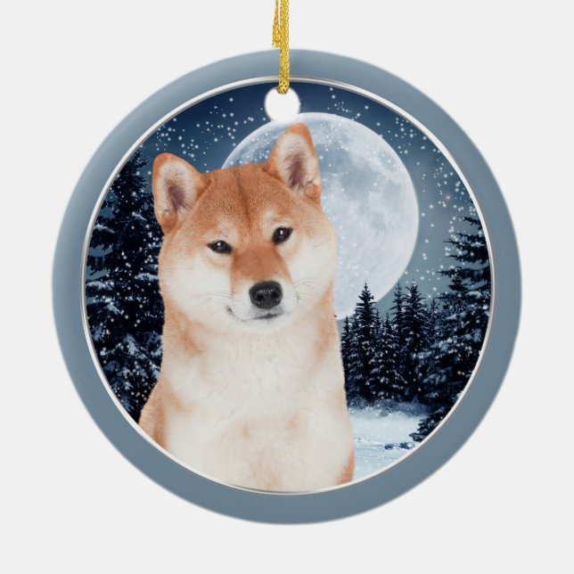 Enfeites de natal de Shiba Inu (Traseira)