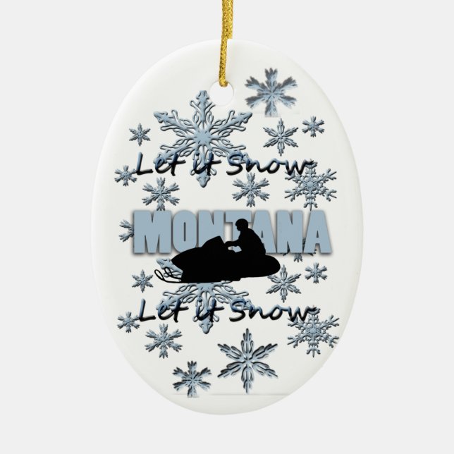Enfeites de natal de Snow Montana (Frente)