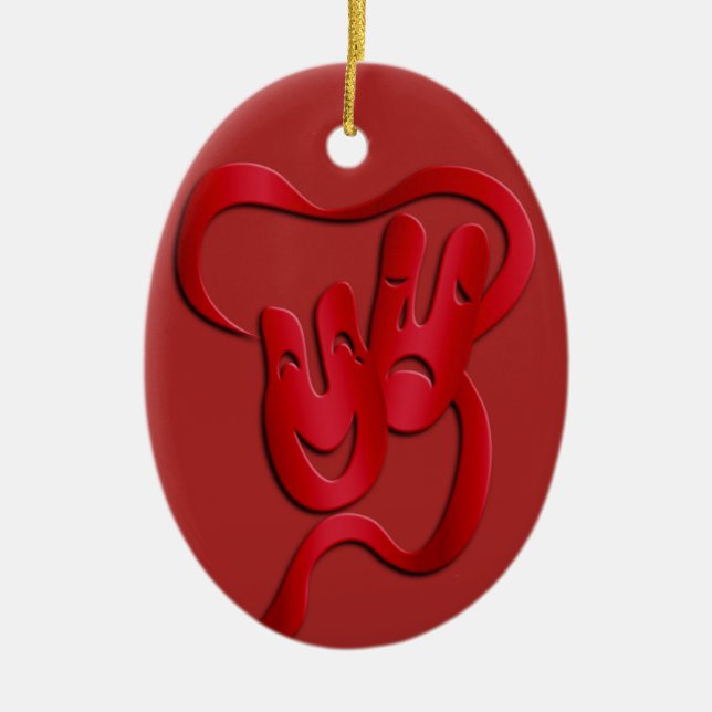 Enfeites de natal de Teatro de Drama Comédia Trage (Frente)