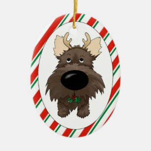 Enfeites de natal de Terrier de monte de pedras