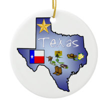 Enfeites de natal de Texas