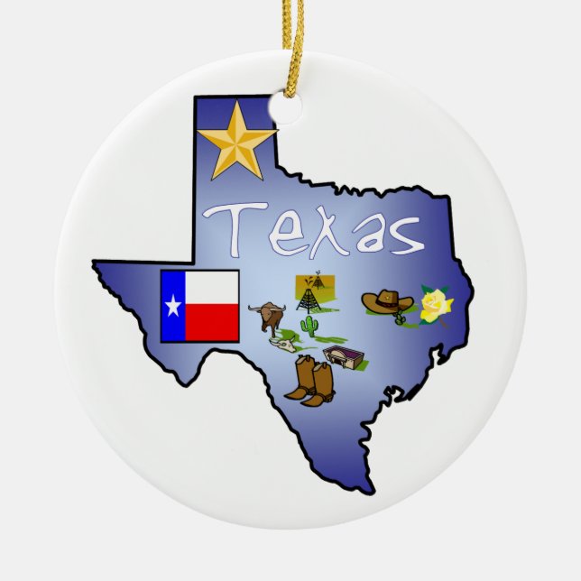 Enfeites de natal de Texas (Frente)