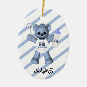 Enfeites de natal de Trator 1 do Urso Azul