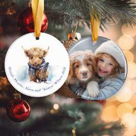 Enfeites de natal de Vaca do Planalto no Dia da Ne