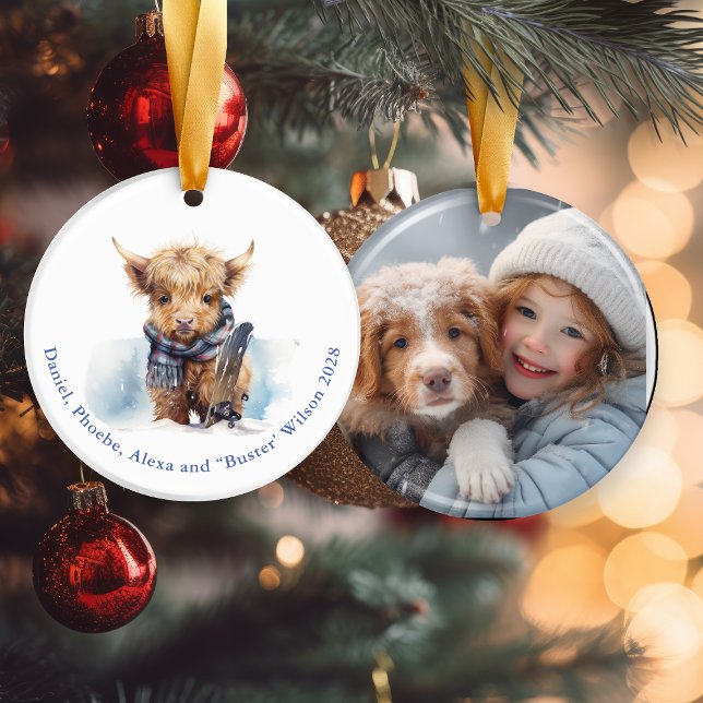 Enfeites de natal de Vaca do Planalto no Dia da Ne (Criador carregado)