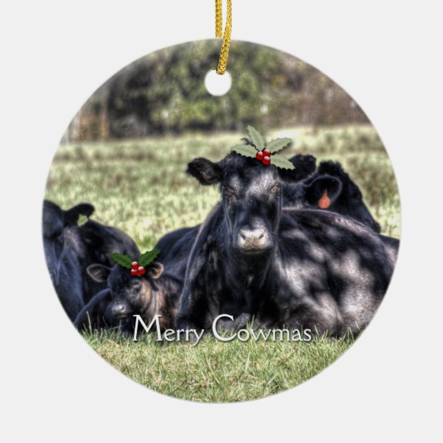 Enfeites de natal de Vacas Negras (Frente)