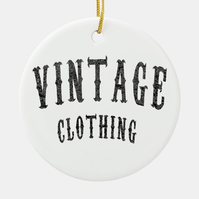 Enfeites de natal de Vintage Clothing (Frente)