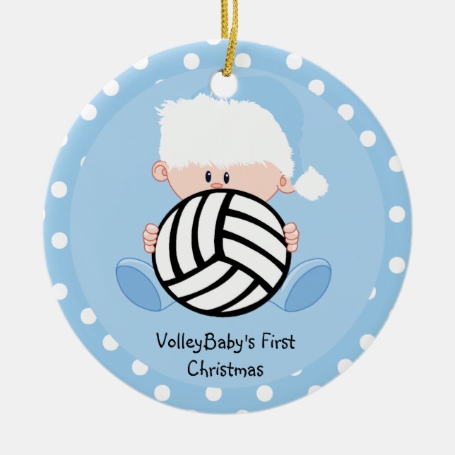 Enfeites de natal de Voleibol Baby Boyl 1 rua (Frente)