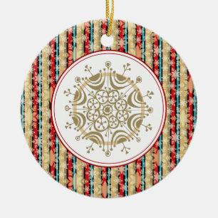 Enfeites de natal decorativos em flocos de neve