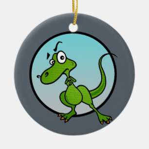 ENFEITES DE NATAL DINOSSAUR DE ESTILO DE CARTÃO E