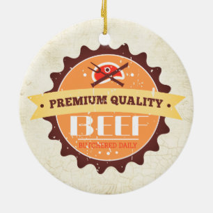 enfeites de natal do amante da carne de carniceiro