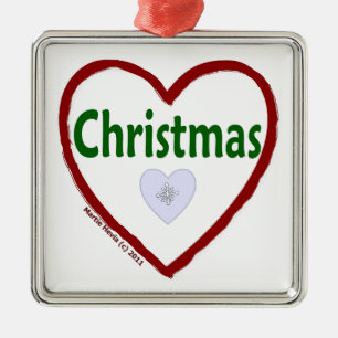 Enfeites de natal do amor