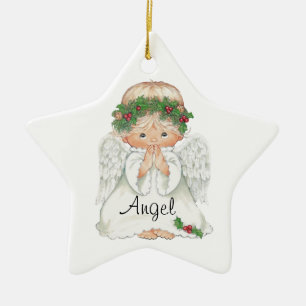 Enfeites de natal do anjo