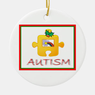 Enfeites de natal do autismo