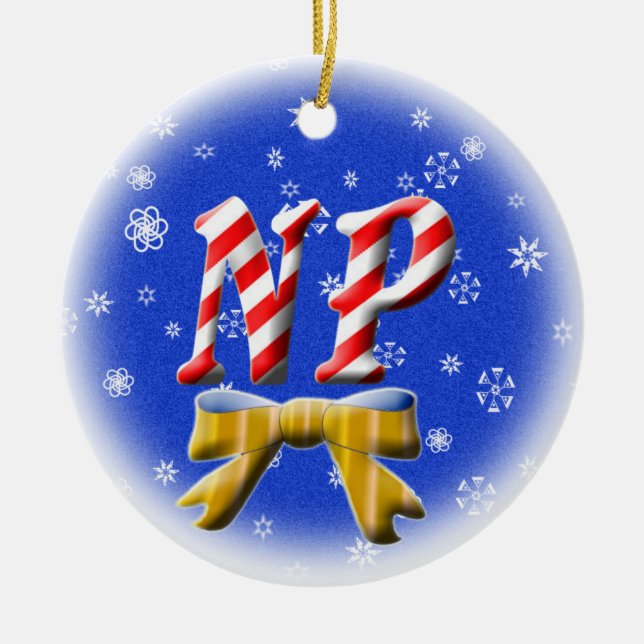ENFEITES DE NATAL DO BASTÃO DE DOCES DO NP - (Frente)