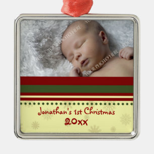 Enfeites de natal do bebê da foto os øs