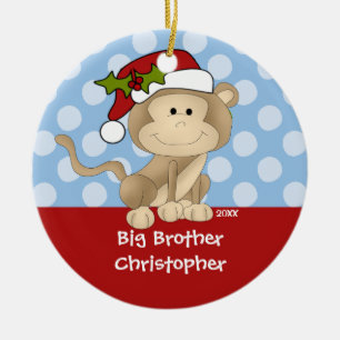 Enfeites de natal do big brother do macaco