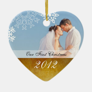 Enfeites de natal do casal do vintage os primeiros