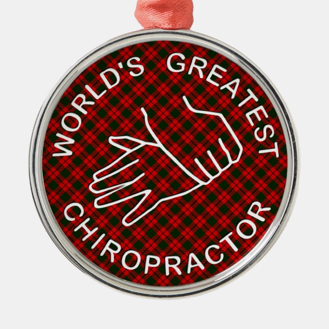 Enfeites de natal do Chiropractor do mundo os (Frente)