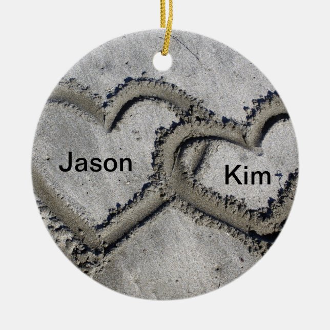 Enfeites de natal do coração (Frente)