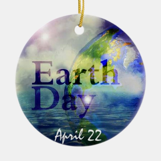 Enfeites de natal do Dia da Terra (Frente)