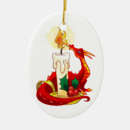 Enfeites de natal do dragão do fogo