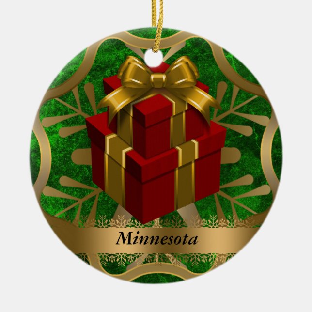 Enfeites de natal do estado de Minnesota (Frente)