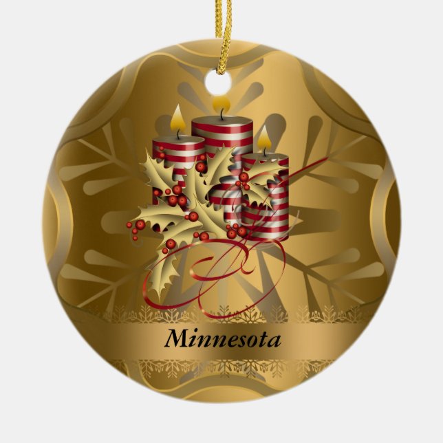 Enfeites de natal do estado de Minnesota (Frente)
